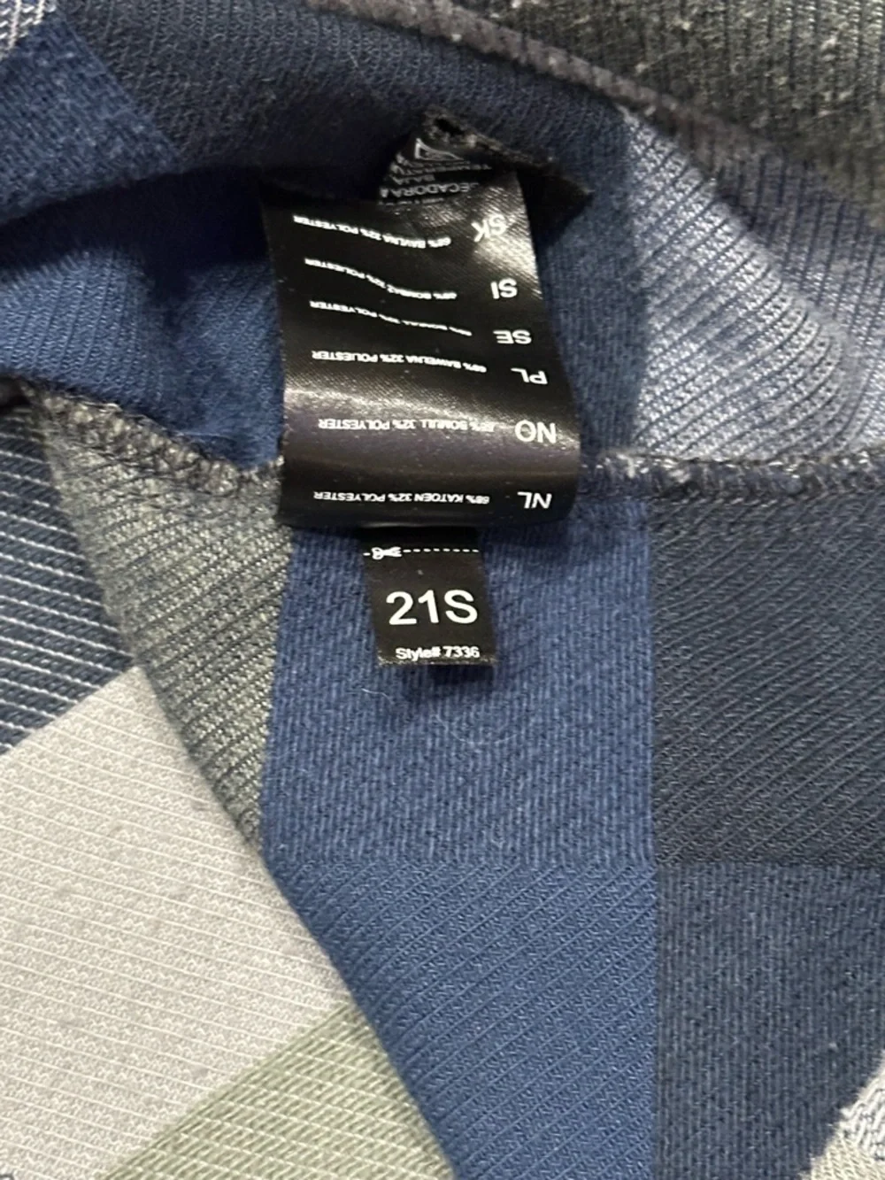 Kuhl Pixelatr Flannel Long Sleeve Button Down in Seaglass Blue Plaid Size XXL